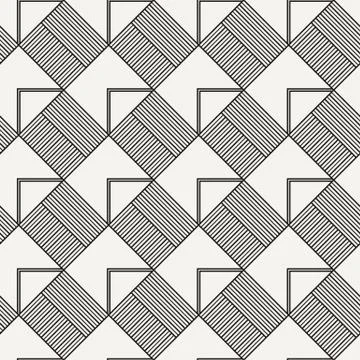 Seamless square pattern. Abstract stripes endless background 스톡 일러스트