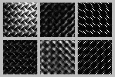 Seamless square pattern background design set イラスト素材