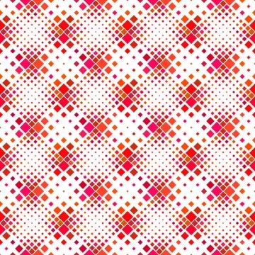 Seamless square pattern background - red abstract vector design イラスト素材