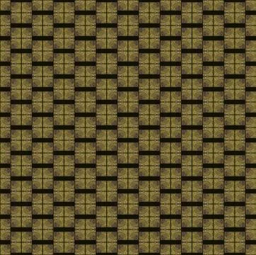 Seamless square pattern black yellow Stock Illustration