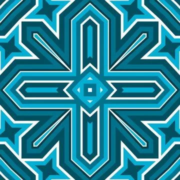 Seamless square pattern blue and white. Frost texture pattern. Merry Christ.. Stock Illustration