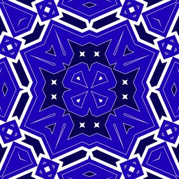 Seamless square pattern blue and white. Frost texture pattern. Merry Christ.. Stockillustratie