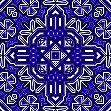 Seamless square pattern blue and white. Frost texture pattern. Merry Christ.. Illustrazione stock