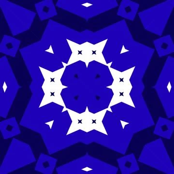 Seamless square pattern blue and white. Frost texture pattern. Merry Christ.. Stock Illustration