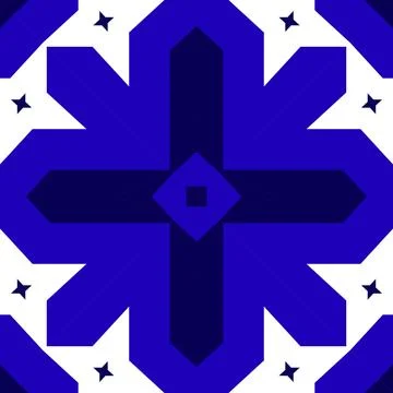 Seamless square pattern blue and white. Frost texture pattern. Merry Christ.. Stock Illustration