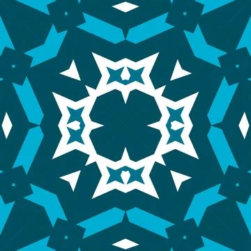 Seamless square pattern blue and white. Frost texture pattern. Merry Christ.. Stock Illustration