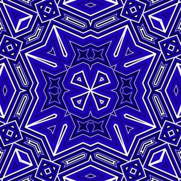 Seamless square pattern blue and white. Frost texture pattern. Merry Christ.. Stock Illustration