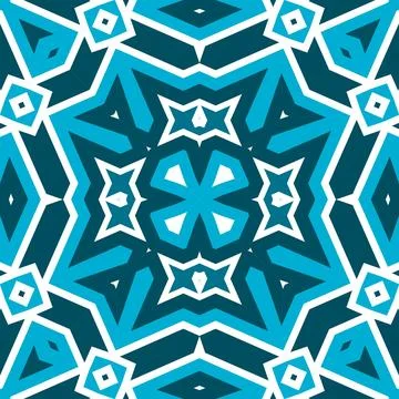 Seamless square pattern blue and white. Frost texture pattern. Merry Christ.. Stock Illustration