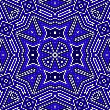 Seamless square pattern blue and white. Frost texture pattern. Merry Christ.. Stock Illustration