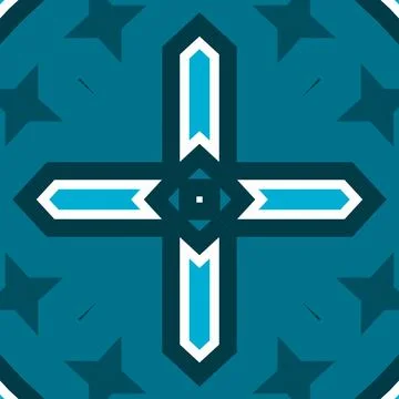 Seamless square pattern blue and white. Frost texture pattern. Merry Christ.. Stock Illustration