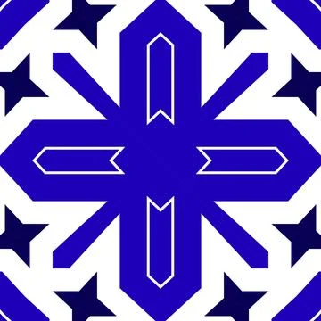 Seamless square pattern blue and white. Frost texture pattern. Merry Christ.. Illustrazione stock