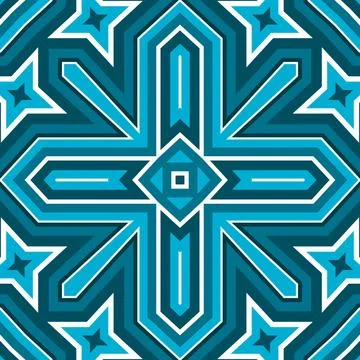Seamless square pattern blue and white. Frost texture pattern. Merry Christ.. Stock Illustration