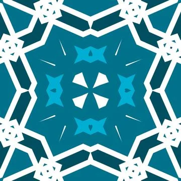Seamless square pattern blue and white. Frost texture pattern. Merry Christ.. Stock Illustration