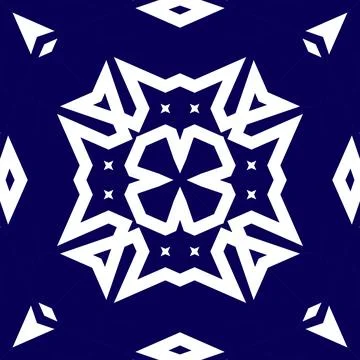 Seamless square pattern blue and white. Frost texture pattern. Merry Christ.. Stock Illustration