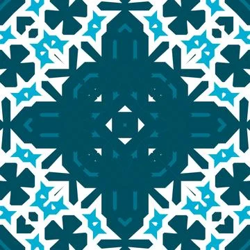 Seamless square pattern blue and white. Frost texture pattern. Merry Christ.. Stock Illustration