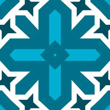 Seamless square pattern blue and white. Frost texture pattern. Merry Christ.. Stockillustratie