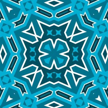 Seamless square pattern blue and white. Frost texture pattern. Merry Christ.. Stock Illustration