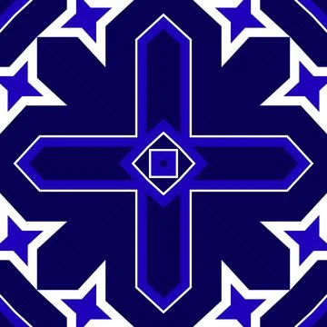 Seamless square pattern blue and white. Frost texture pattern. Merry Christ.. イラスト素材