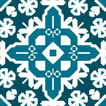 Seamless square pattern blue and white. Frost texture pattern. Merry Christ.. Illustrazione stock