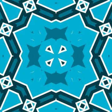 Seamless square pattern blue and white. Frost texture pattern. Merry Christ.. Stock Illustration