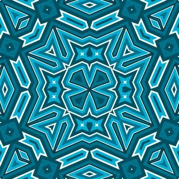 Seamless square pattern blue and white. Frost texture pattern. Merry Christ.. Stock Illustration