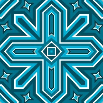 Seamless square pattern blue and white. Frost texture pattern. Merry Christ.. Illustrazione stock