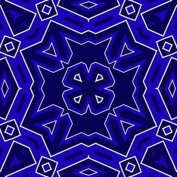 Seamless square pattern blue and white. Frost texture pattern. Merry Christ.. Stock Illustration