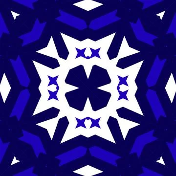 Seamless square pattern blue and white. Frost texture pattern. Merry Christ.. Stock Illustration