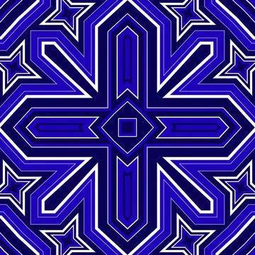 Seamless square pattern blue and white. Frost texture pattern. Merry Christ.. Illustrazione stock