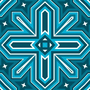 Seamless square pattern blue and white. Frost texture pattern. Merry Christ.. Stock Illustration