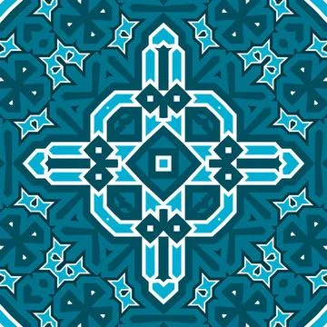 Seamless square pattern blue and white. Frost texture pattern. Merry Christ.. イラスト素材