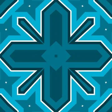 Seamless square pattern blue and white. Frost texture pattern. Merry Christ.. Illustrazione stock