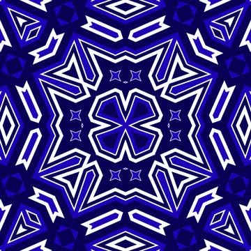 Seamless square pattern blue and white. Frost texture pattern. Merry Christ.. Illustrazione stock