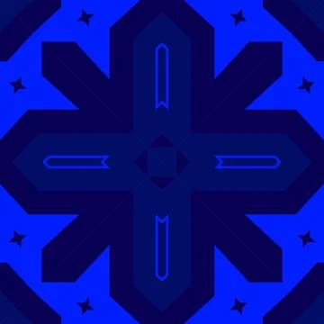 Seamless square pattern blue and white. Frost texture pattern. Merry Christ.. Stock Illustration