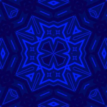 Seamless square pattern blue and white. Frost texture pattern. Merry Christ.. Stock Illustration