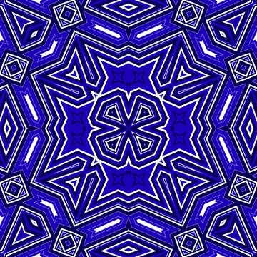 Seamless square pattern blue and white. Frost texture pattern. Merry Christ.. Illustrazione stock
