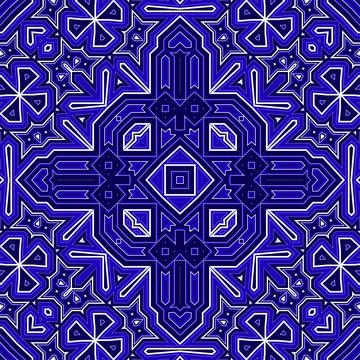 Seamless square pattern blue and white. Frost texture pattern. Merry Christ.. Stock Illustration