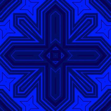 Seamless square pattern blue and white. Frost texture pattern. Merry Christ.. Stock Illustration