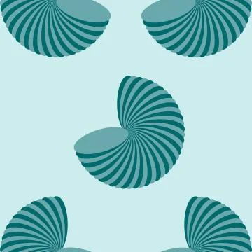 Seamless square pattern with Blue Spiral Flower for tiles texture, wall stick Stock-Illustration