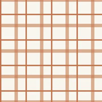 Seamless of square pattern, check pattern brown and white.  Simple イラスト素材