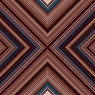 Seamless square pattern of lines and rhombuses. multi-colored texture Stock Illustration