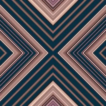 Seamless square pattern of lines and rhombuses. multi-colored texture Stock Illustration