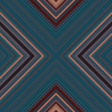 Seamless square pattern of lines and rhombuses. multi-colored texture Stock Illustration