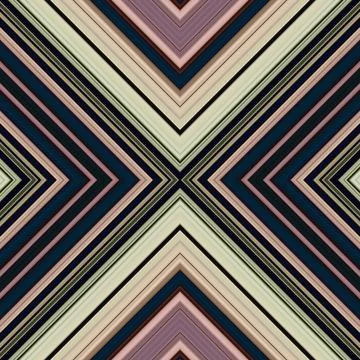 Seamless square pattern of lines and rhombuses. multi-colored texture Stock Illustration