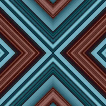 Seamless square pattern of lines and rhombuses. multi-colored texture Stock Photos