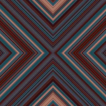 Seamless square pattern of lines and rhombuses. multi-colored texture Stock Photos