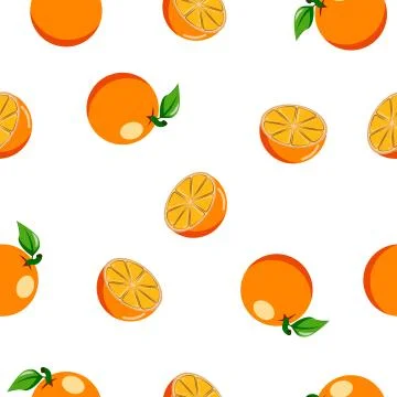 Seamless square pattern with Orange, Slice for tiles texture, , Plywood Textu Stock Illustration