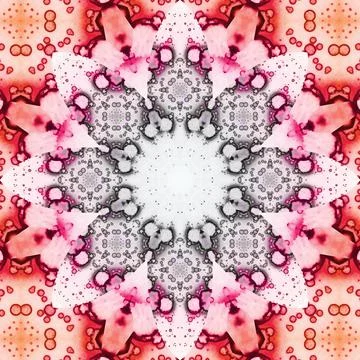 Seamless square pattern. The pattern is abstract. The texture is richly dec.. Illustrazione stock