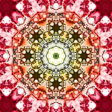 Seamless square pattern. The pattern is abstract. The texture is richly dec.. Stock Illustration