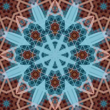 Seamless square pattern. The pattern is abstract. The texture is richly dec.. Illustrazione stock